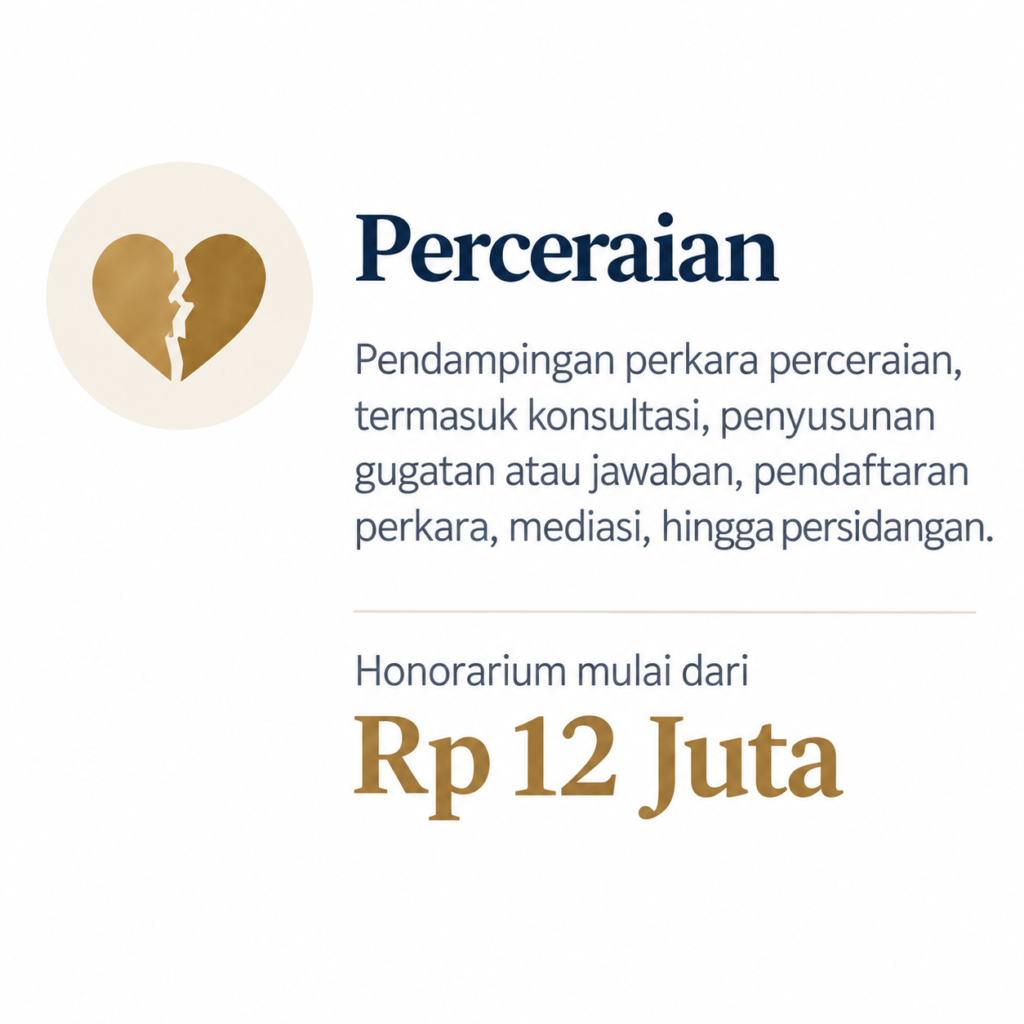 Jasa Pengacara Perceraian